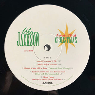 Alan Jackson (2) : Honky Tonk Christmas (LP, Album, RE)