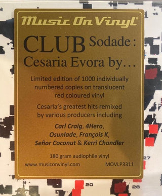 Cesaria Evora : Club Sodade : Cesaria Evora By... (LP,Compilation,Limited Edition,Numbered,Reissue)