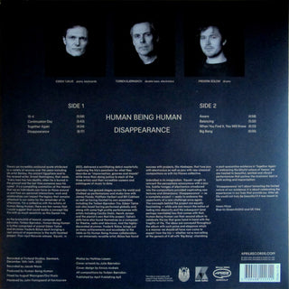 Human Being Human : Disappearance (LP, Album)