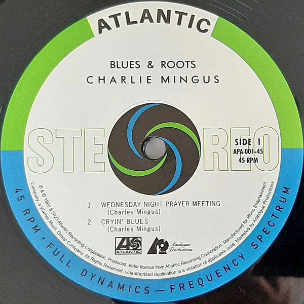 Charles Mingus : Blues & Roots (12",45 RPM,Album,Reissue,Remastered,Stereo)