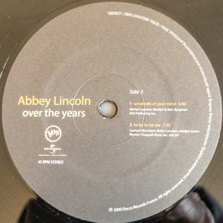 Abbey Lincoln : Over The Years (LP,Album,Reissue)