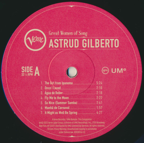 Astrud Gilberto : Great Women Of Song (LP, Comp)