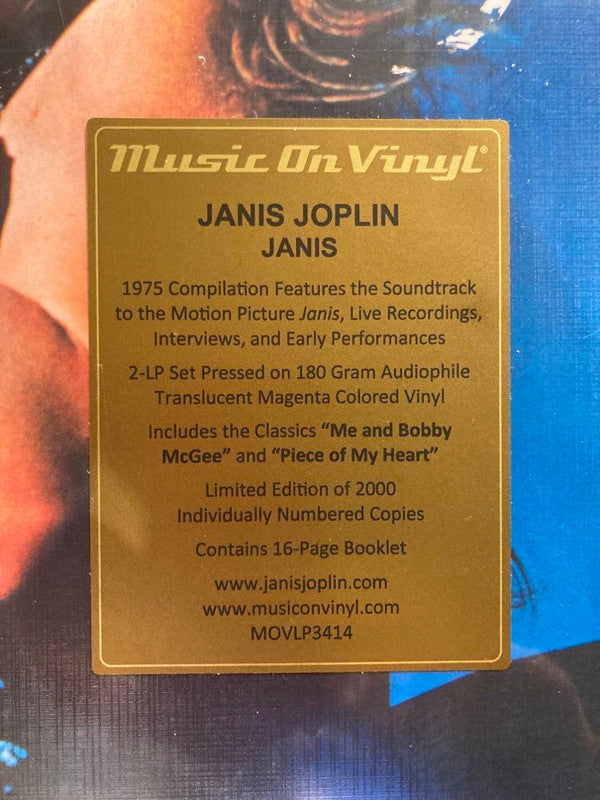 Janis Joplin : Janis (LP,Compilation,Limited Edition,Numbered,Reissue)