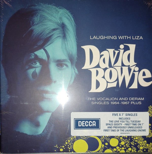 David Bowie : Laughing With Liza (The Vocalion And Deram Singles 1964-1967+) (Box, Comp, Ltd, RE, RP + 5x7", Single)