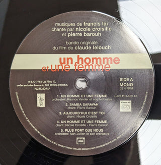 Francis Lai : Un Homme Et Une Femme (LP, Album, RE, RM)