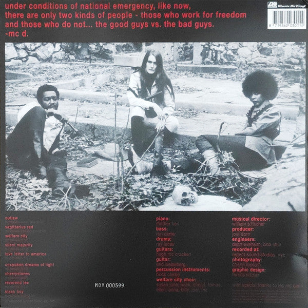 Eugene McDaniels : Outlaw (LP, Album, Ltd, Num, RE, Sil)