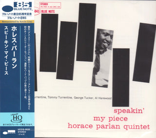 Horace Parlan Quintet : Speakin' My Piece (CD, Album, Ltd, RE, RM, UHQ)