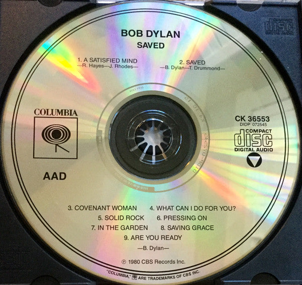 Bob Dylan : Saved (CD, Album, RE)