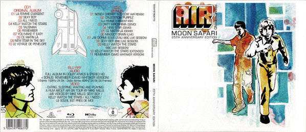 AIR : Moon Safari (CD, Album, RE, RP + CD + Blu-ray, Album, Multichan)