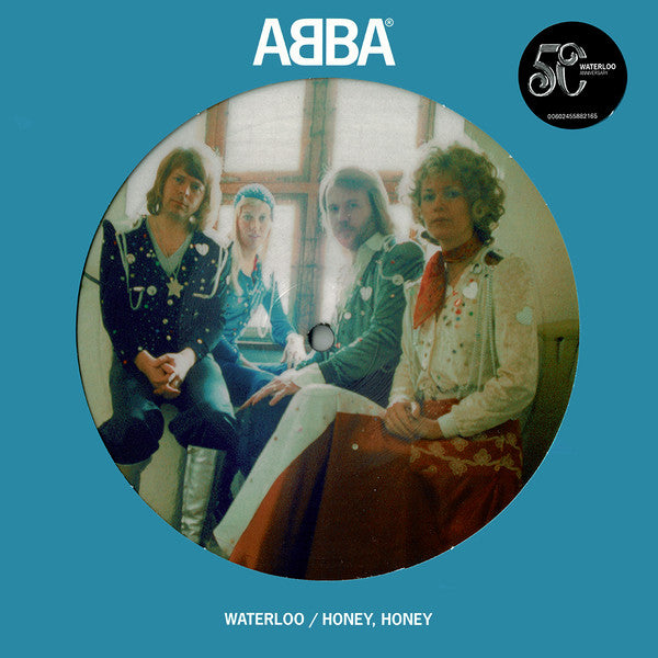 ABBA : Waterloo (Swedish Version) / Honey Honey (Swedish Version) (7", Single, Pic, RE)