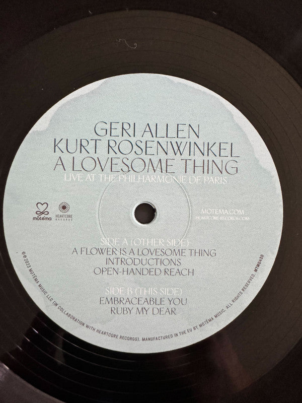 Geri Allen, Kurt Rosenwinkel : A Lovesome Thing (LP,Stereo)