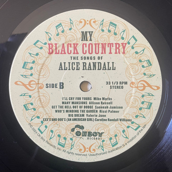 Various : My Black Country: The Songs of Alice Randall (LP, Comp)