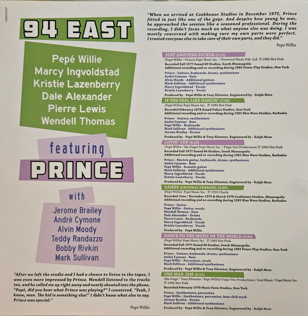 94 East Featuring Prince : Dance To The Music Of The World (LP,Reissue,Remastered)