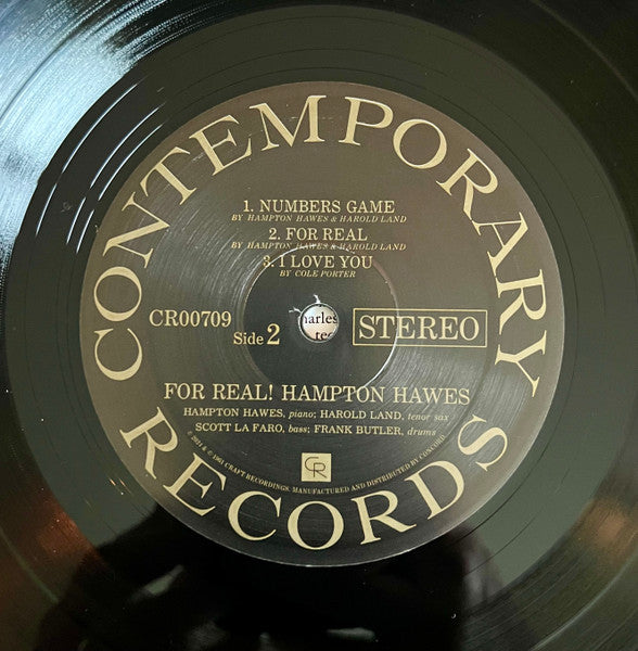 Hampton Hawes : For Real! (LP,Album,Reissue,Stereo)