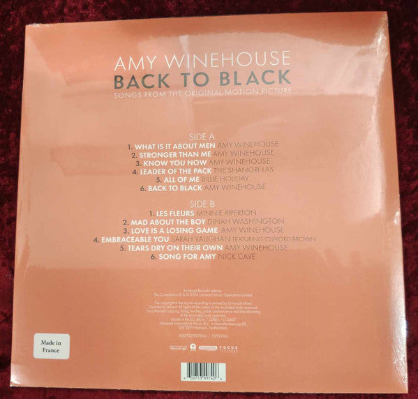 Amy Winehouse / Various : Back To Black (Songs From The Original Motion Picture) (LP)