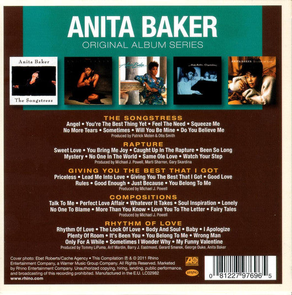 Anita Baker : Original Album Series (Box, Comp + CD, Album, RE + CD, Album, RE + CD, Al)