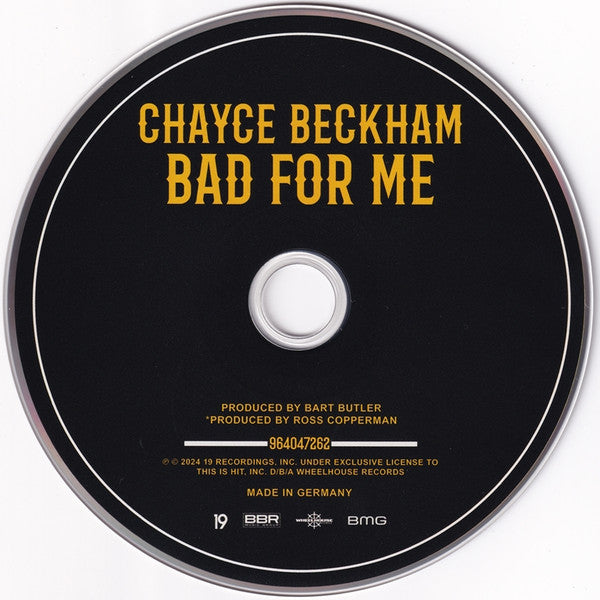 Chayce Beckham : Bad For Me (CD, Album)