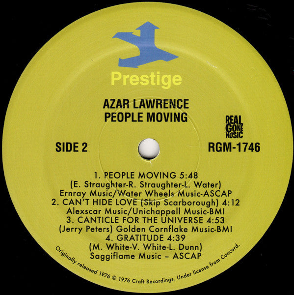 Azar Lawrence : People Moving (LP, Album, RE)