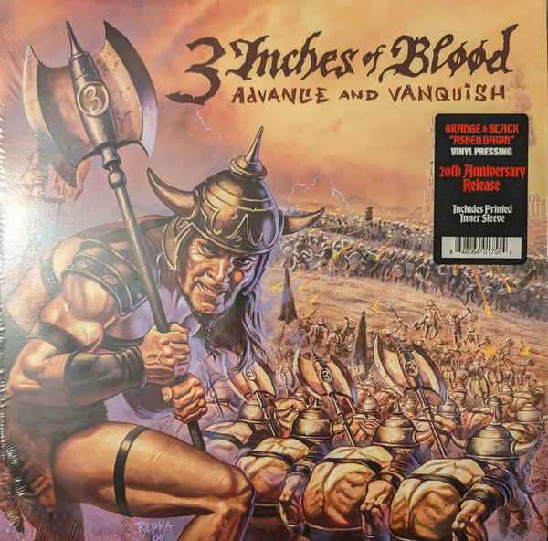 3 Inches Of Blood : Advance And Vanquish (LP, Album, Ora)