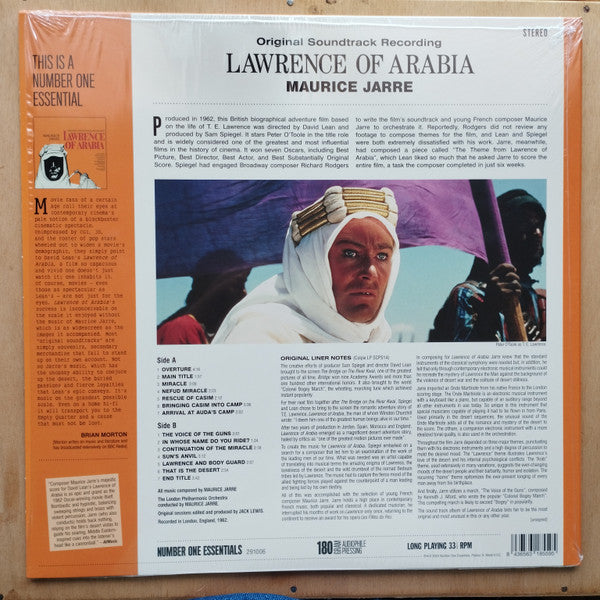 Maurice Jarre : Original Soundtrack Recording Lawrence Of Arabia (LP)