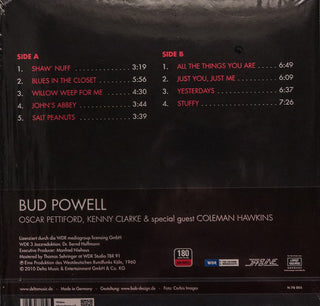 Bud Powell With Oscar Pettiford, Kenny Clarke & Special Guest Coleman Hawkins : 1960 Essen, Grugahalle (LP,Album)