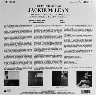 Jackie McLean : Let Freedom Ring (LP,Album,Reissue,Stereo)