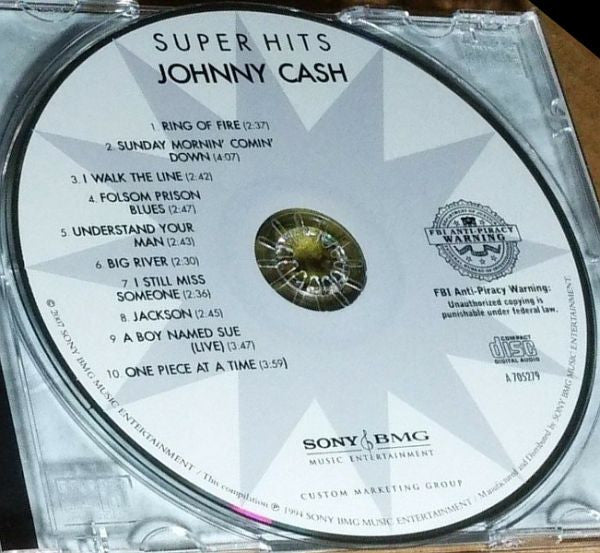 Johnny Cash : Super Hits (CD, Comp, RE)