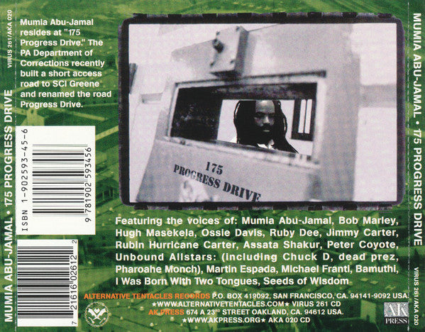 Mumia Abu Jamal : 175 Progress Drive (CD, Comp)