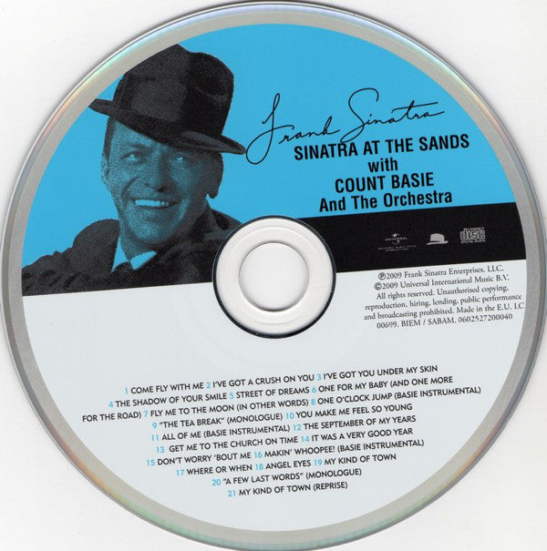 Frank Sinatra With Count Basie Orchestra Arranged & Conducted By Quincy Jones : Sinatra At The Sands (CD, Album, RE)