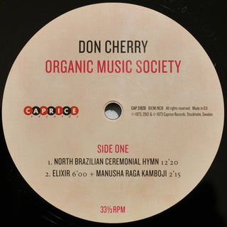 Don Cherry : Organic Music Society (2xLP, Album, RE, RM, Gat)