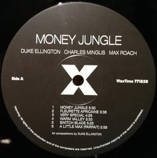 Duke Ellington • Charles Mingus • Max Roach : Money Jungle (LP,Album,Reissue,Stereo,Remastered,Limited Edition)