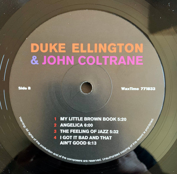 Duke Ellington & John Coltrane : Duke Ellington & John Coltrane (LP,Album,Limited Edition,Reissue,Remastered)