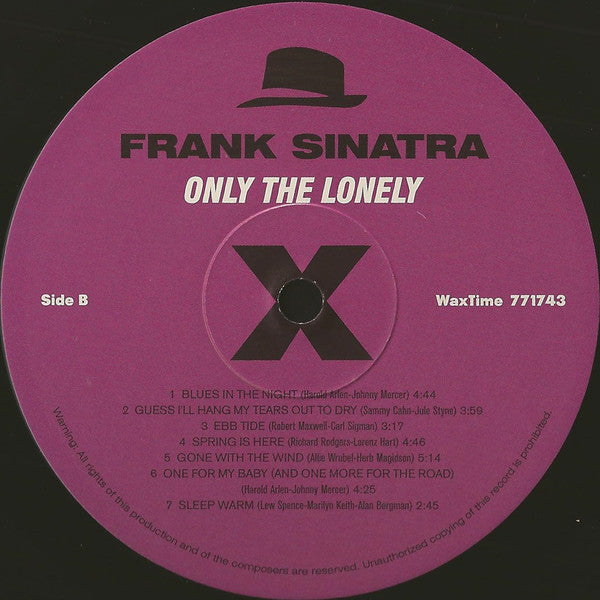 Frank Sinatra : Frank Sinatra Sings For Only The Lonely (LP,Album,Reissue,Repress)