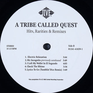 A Tribe Called Quest : Hits, Rarities & Remixes (LP,Compilation,Stereo)