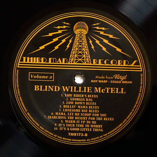 Blind Willie McTell : Volume 2 (Complete Recorded Works In Chronological Order April 17, 1930 To September 14, 1933) (LP, Comp)