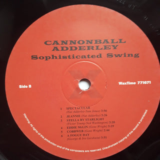 Cannonball Adderley : Sophisticated Swing (LP,Album,Limited Edition,Reissue,Remastered)