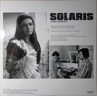 Эдуард Артемьев : Solaris (Original Soundtrack) (LP, Album, RE, RM, Gat)