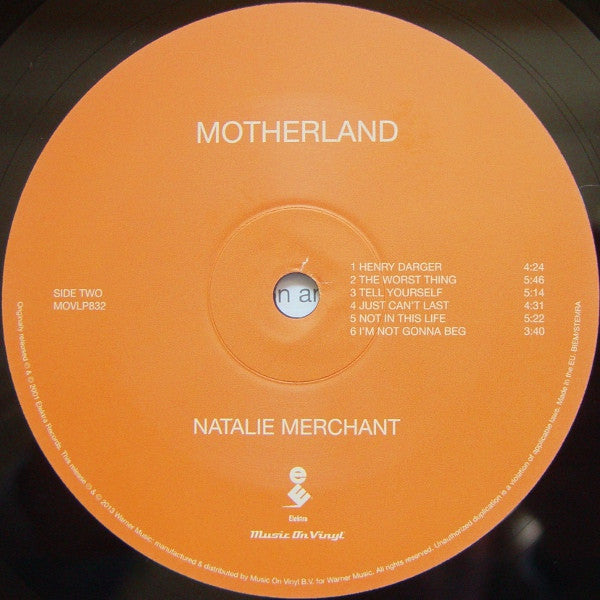 Natalie Merchant : Motherland (LP,Album,Reissue)