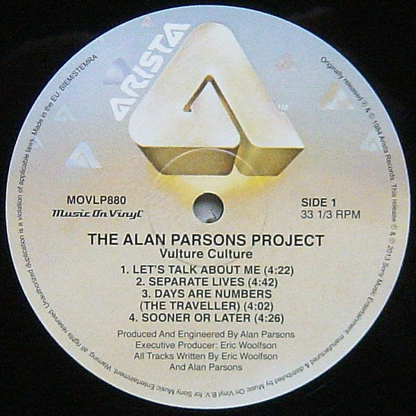 Alan Parsons Project, The : Vulture Culture (LP,Album,Reissue)