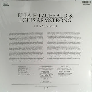 Ella Fitzgerald & Louis Armstrong : Ella And Louis (LP,Album,Reissue,Remastered)