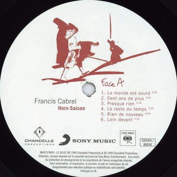 Francis Cabrel : Hors-Saison (LP,Album)