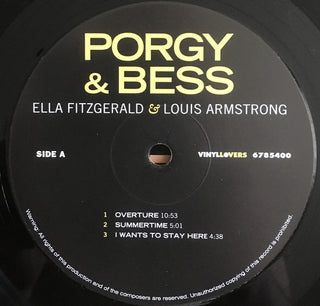 Ella Fitzgerald & Louis Armstrong : Porgy & Bess (2xLP, Album, Gat)