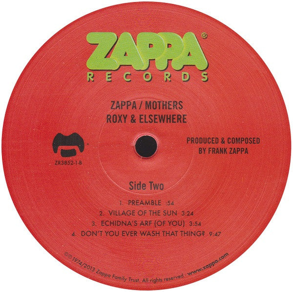 Frank Zappa / The Mothers : Roxy & Elsewhere (LP,Album,Reissue,Remastered)