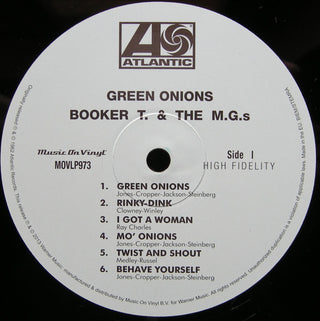 Booker T & The MG's : Green Onions (LP, Album, Mono, RE, 180)