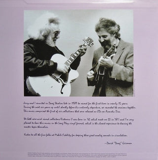 Jerry Garcia / David Grisman : Jerry Garcia / David Grisman (LP,Album,Limited Edition,Numbered,Reissue)