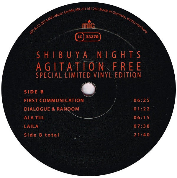 Agitation Free : Shibuya Nights (Live In Tokyo) (LP,Album,Limited Edition,Numbered,Reissue,Stereo)