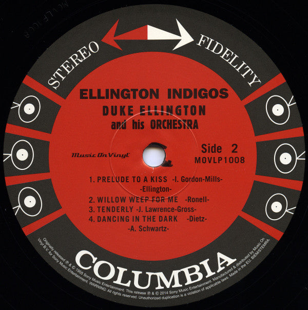 Duke Ellington And His Orchestra : Ellington Indigos (LP,Album,Reissue,Remastered,Stereo)