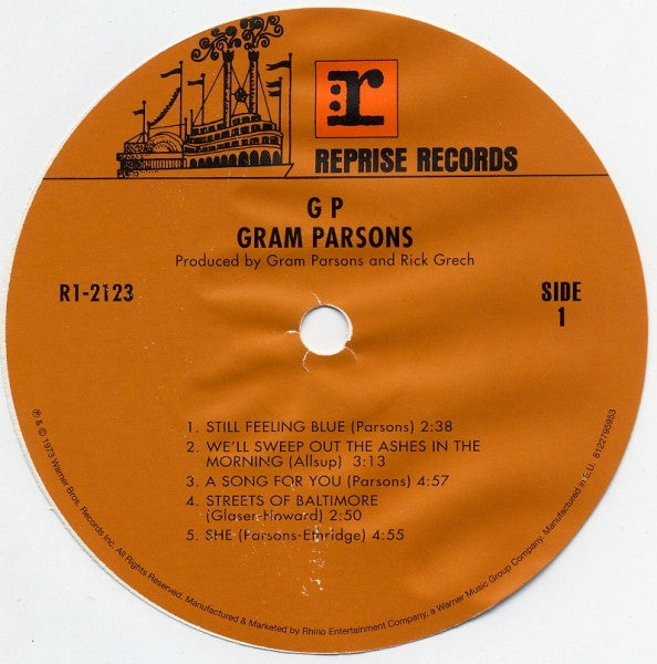 Gram Parsons : GP (LP,Album,Reissue)