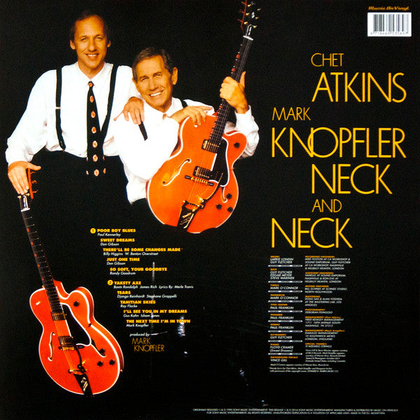 Chet Atkins And Mark Knopfler : Neck And Neck (LP,Album,Reissue)