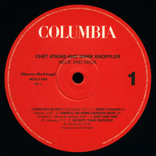 Chet Atkins And Mark Knopfler : Neck And Neck (LP,Album,Reissue)